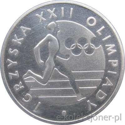 100 ZŁOTYCH 1980 - XXII OLIMPIADA MOSKWA -MENNICZA