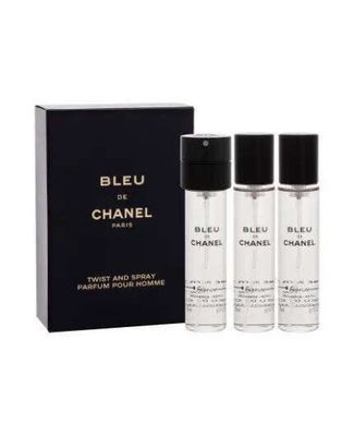 CHANEL BLEU DE CHANEL PARFUM 3x20ml WKŁADY