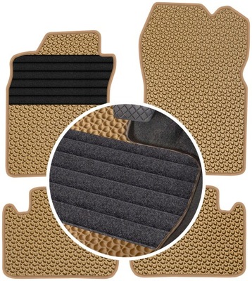 NISSAN MICRA II K11 1992-2003 ALFOMBRILLAS GOMA PARA COCHE EVA COLOR BEIGE  