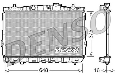 RADUADOR DE AGUA DENSO DRM41001  