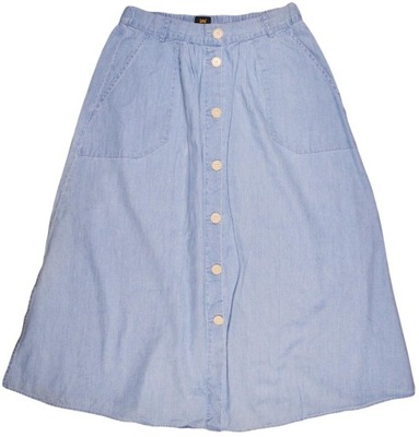 LEE spódniczka blue REGULAR CHAMBRAY _ W32