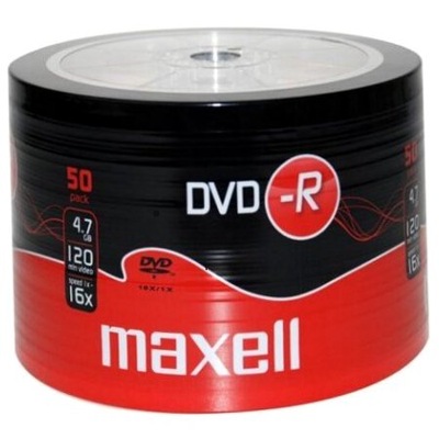 Płyty DVD-R 4,7 GB 16X MAXELL SP50