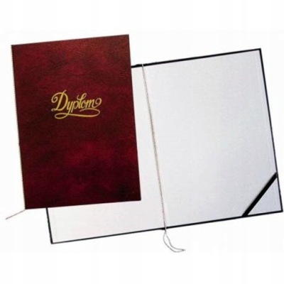 OKŁADKA DO DYPLOMÓW Z NAPISEM WARTA BORDO