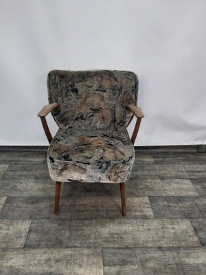 Fotel vintage muszelka lata 70