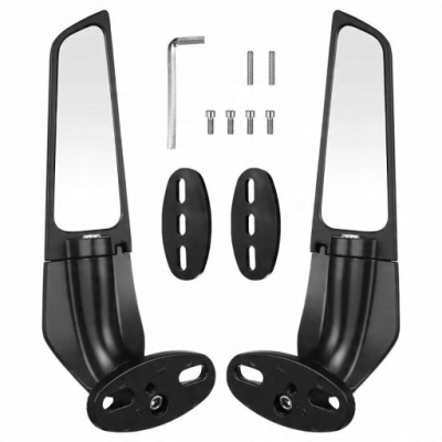 1PARA DO YAMAHA YZF R6 R1 R25 R3 R125 R15 ДЗЕРКАЛО ВНУТРІШНЄ ЧОРНИЙ 