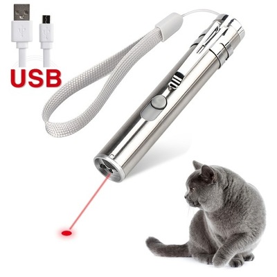 Cat Laser Pointer Toy USB Rechargeable,Pet Training Exercise Chaser Toy