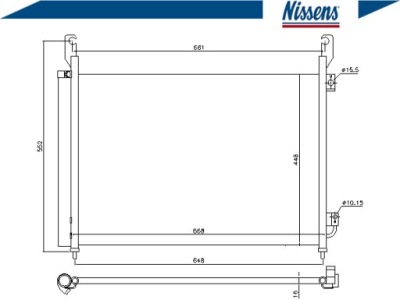 Nissens конденсатор радиатор кондиционера nis, 9403 фото №1