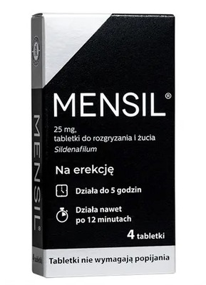 Mensil 25mg 4 tabletki - erekcja potencja