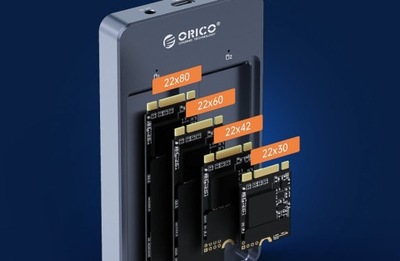 Stacja dokująca M.2 SATA SSD RAID USB-C 3.1 Gen2 10 Gb/s B-Key B+M Key