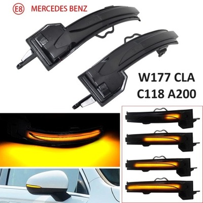 BLINKERS DYNAMIC W MIRROR MERCEDES W177 C118 A200 A35 A45 AMG  