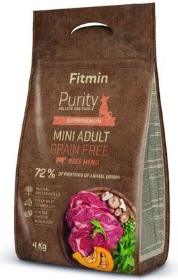 Fitmin Dog Purity GF Adult Mini Beef 4 kg