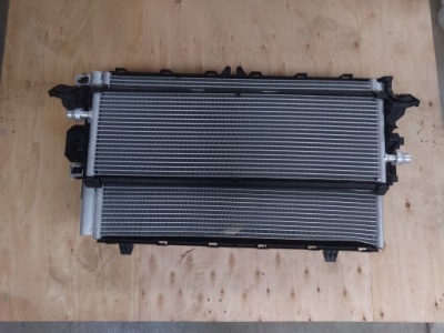 Комплект радиатор воды кондиционера вентилятор tesla model 3 дорестайлинг фото №1