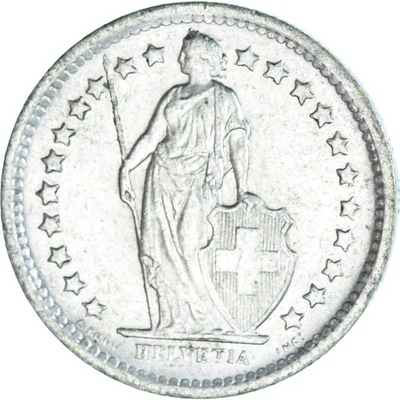 Moneta, Szwajcaria, 1/2 Franc, 1965, Bern, MS(64),