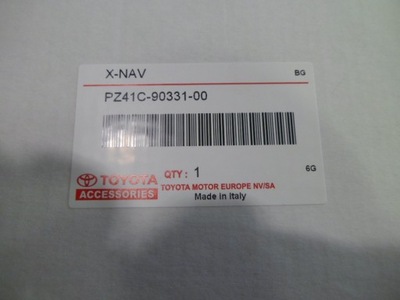 Навігація toyota aygo 2018- оригінал фото №1