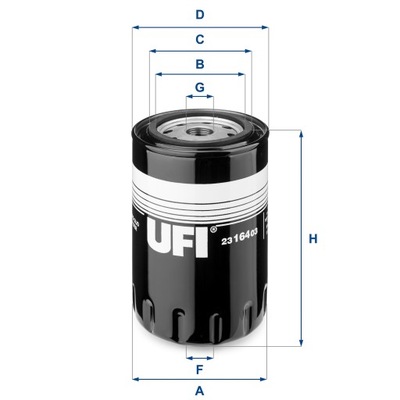 UFI 23.164.03 FILTRAS ALYVOS 