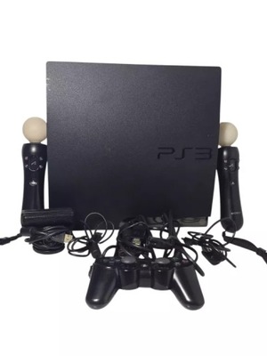 KONSOLA PLAYSTATION 3 320GB + PAD + 2 KONTROLERY MOVE + KAMERKA