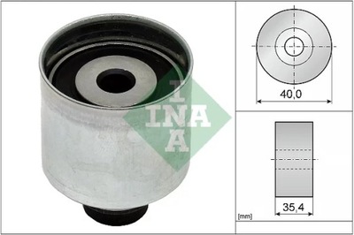 INA 532 0349 10 ROLLO KIERUNKOWA / PROWADZACA, CORREA DISTRIBUCIÓN  