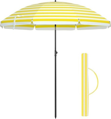 SONGMICS Parasol plażowy, parasol ogrodowy, 200cm