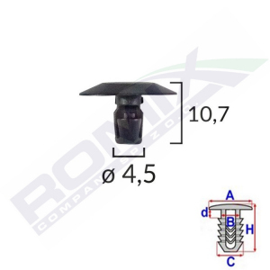 SPAUSTELIS SANDARIKLIAI CITROEN PEUGEOT C10088 ROMIX X10 