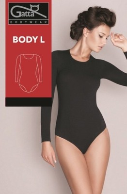 BODY długi rękaw T-SHIRT L GATTA XL czarna