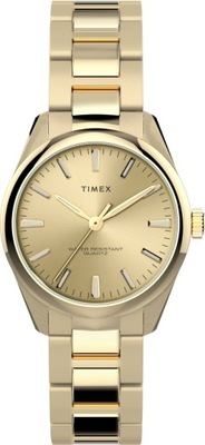Damski złoty zegarek analogowy Timex TW2V26200