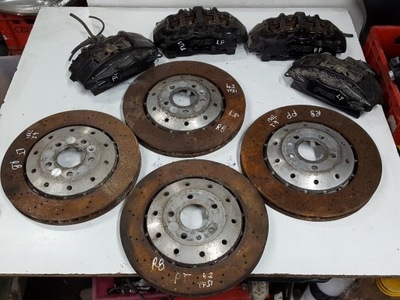 Audi r8 420 06r- тормоза тормозные диски суппорты фото №1