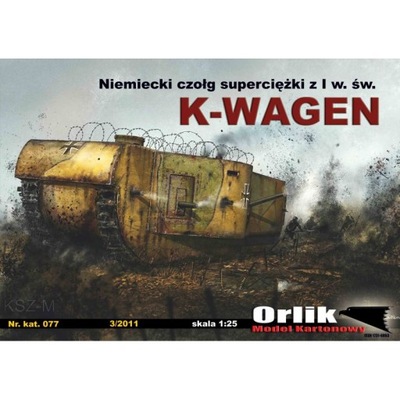 Orlik 077 Niemiecki czołg superciężki K-WAGEN 1:25