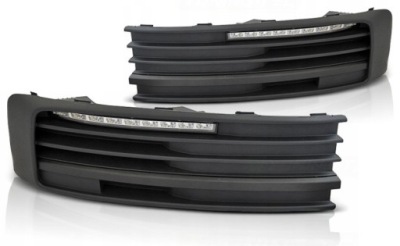 Решётка решётка радиатора led drl vw t6 transporter 7e 2015- фото №1