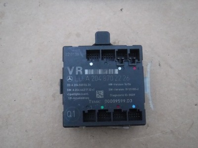 Блок керування модуль двері mercedes-benz оригінальний номер a2048702226 фото №1