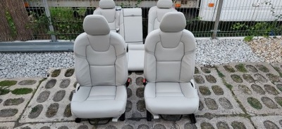 Volvo v60 ii 2018- сидіння сидіння заднє сидіння спинка світла шкіра салон фото №1