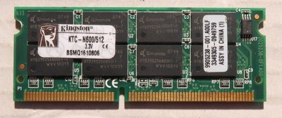 Pamięć 512MB SDRAM PC133S 133MHz SODIMM KINGSTON