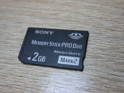 Karta pamięci MemoryStick Pro Duo 2GB. Sony Mark2 .Made in Japan.