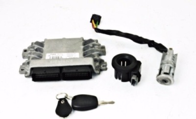 Набір бортовий комп'ютер замок запалювання dacia logan 1 2005r фото №1