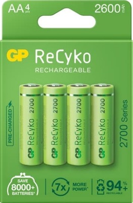 Akumulator AA (R6) Ni-MH ReCyko+ (zielone) - 2700(