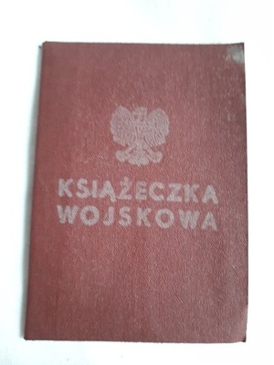 Książeczka wojskowa 1958 szeregowiec WKR Chorzów