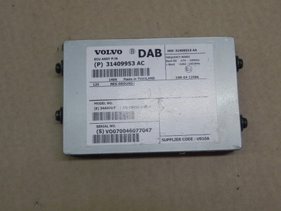 Volvo v40 ii тюнер модуль радіо dab 31409953 фото №1