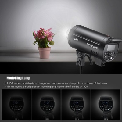 Studio Flash Light 800W GN126 5800 ± 200k Strobe Light Wbudowane w T2