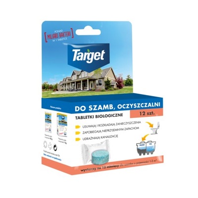 Target tabletki do szamb i oczyszczalni 12szt