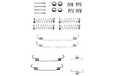 Delphi ly1331 набор дополнительных, тормозные колодки тормозные фото №1
