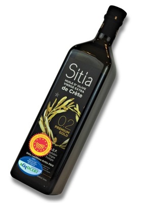 GRECKA oliwa z oliwek SITIA 0,2% butelka 1L bardzo świeża, data aż do 03/26