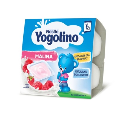 NESTLE YOGOLINO deserek dla niemowląt malina 400g