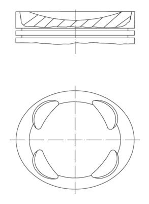 MAHLE 081 PI 00104 001 PISTÓN  