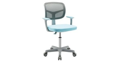 Krzesło biurkowe Costway odcienie niebieskiego