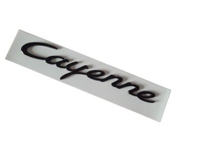 EMBLEMA INSCRIPCIÓN PARA PORSCHE CAYENNE BLACK GLOSSY  