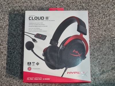 Słuchawki wokółuszne HyperX Cloud II stan dobry !!