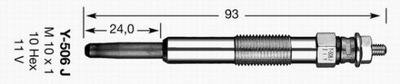 ŽVAKĖ KAITINIMO NGK D-POWER7 Y-506J 