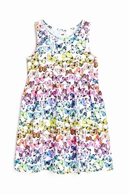NOWA H&M sukienka kolorowe MOTYLKI 98/104