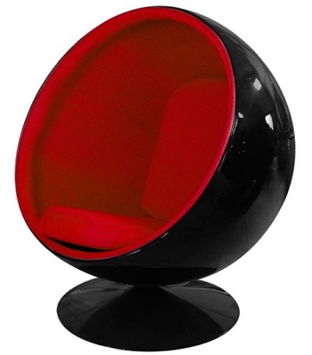 Fotel obrotowy BALL Black-Red