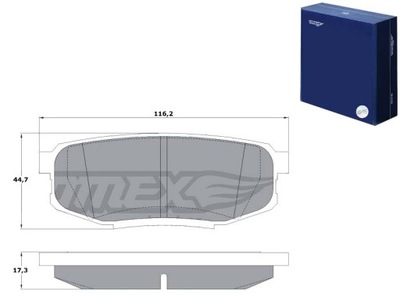 ZAPATAS DE FRENADO TOYOTA LANDCRUISER 08- PARTE TRASERA V8 TOMEX BRAKES  