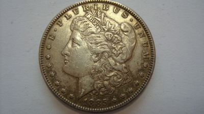 USA 1 Dolar Morgana 1885 Filadelfia stan 2+